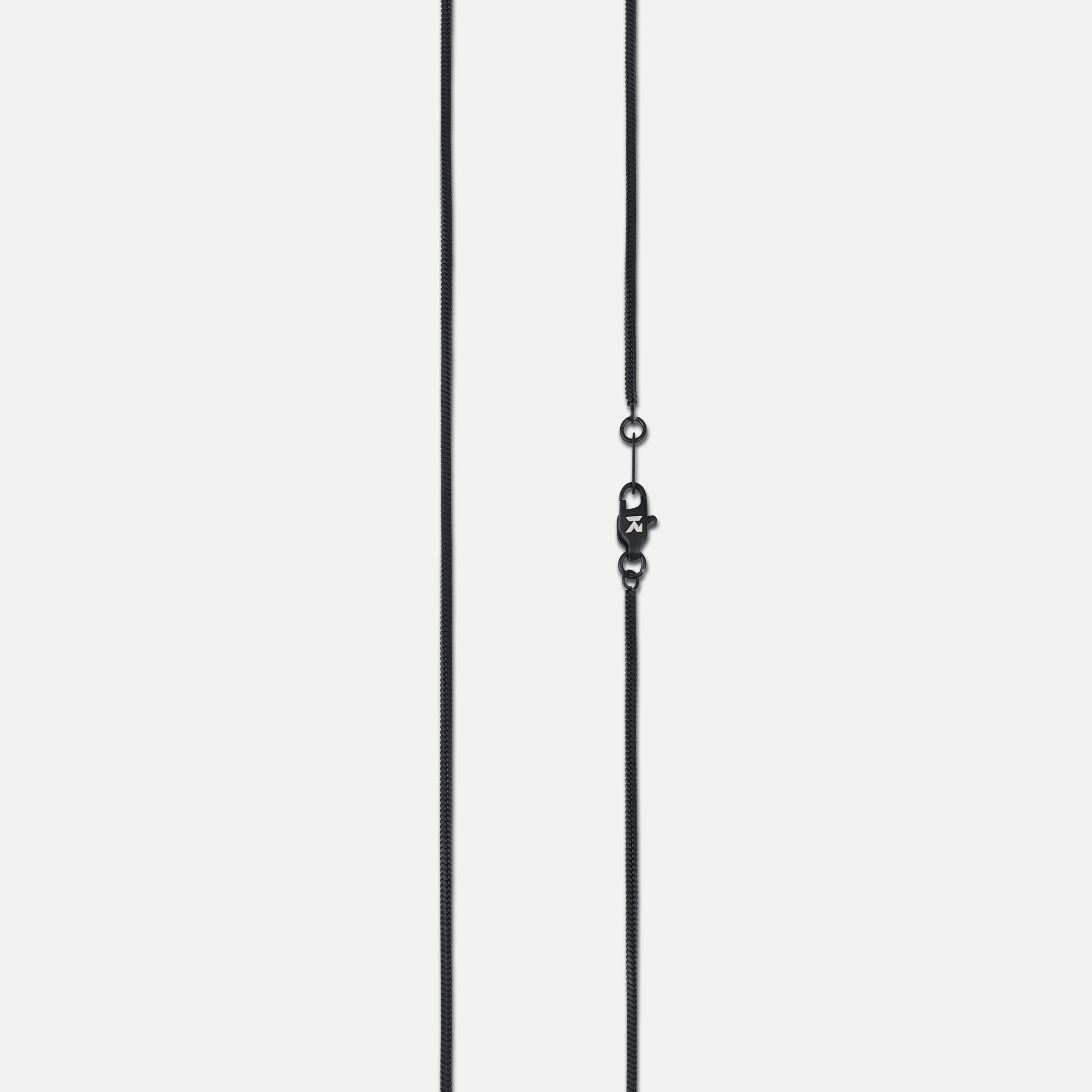 K12 - BLACK SQUARE CHAIN - 1,4MM