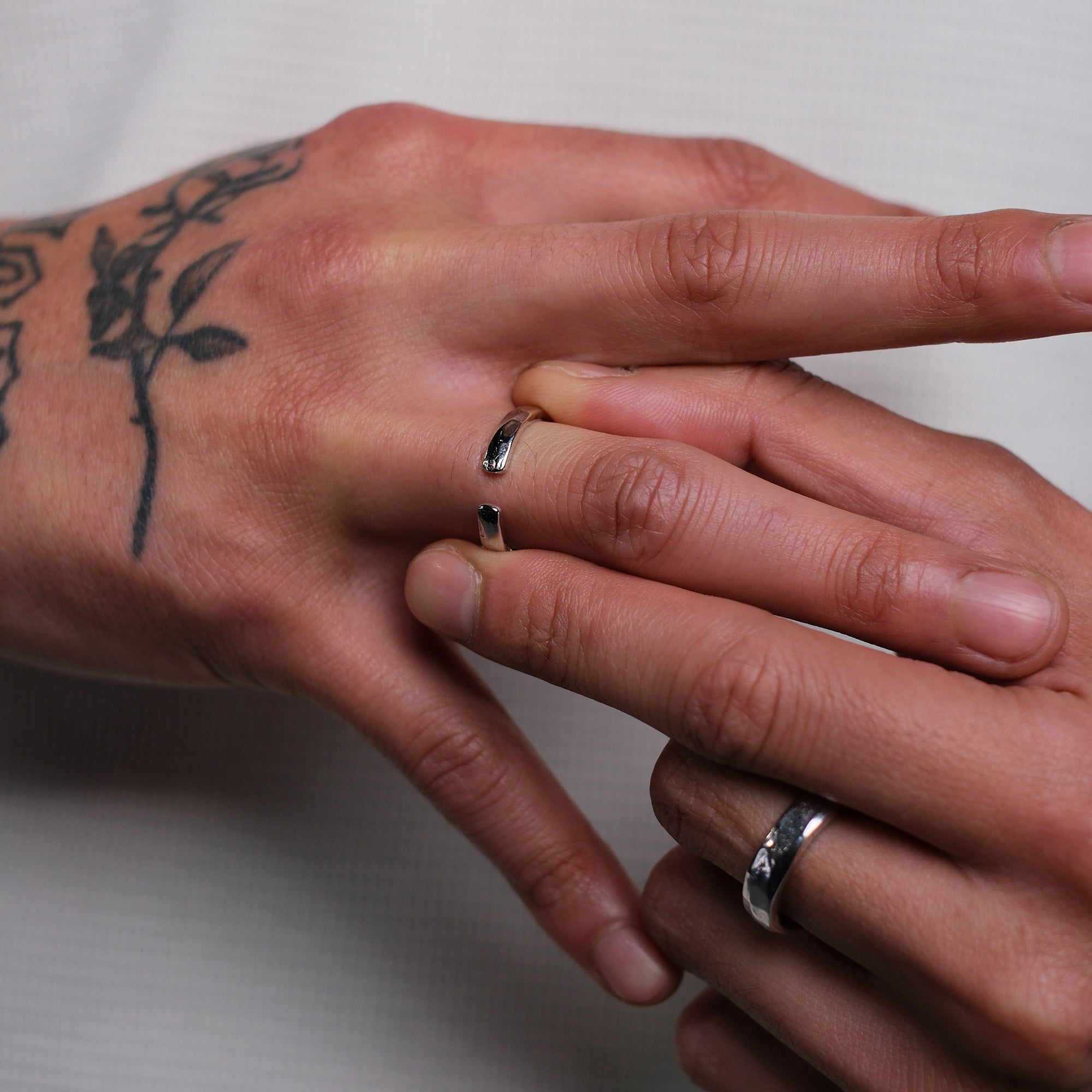 K12 - 925 SILVER ADJUSTABLE RING - 3MM